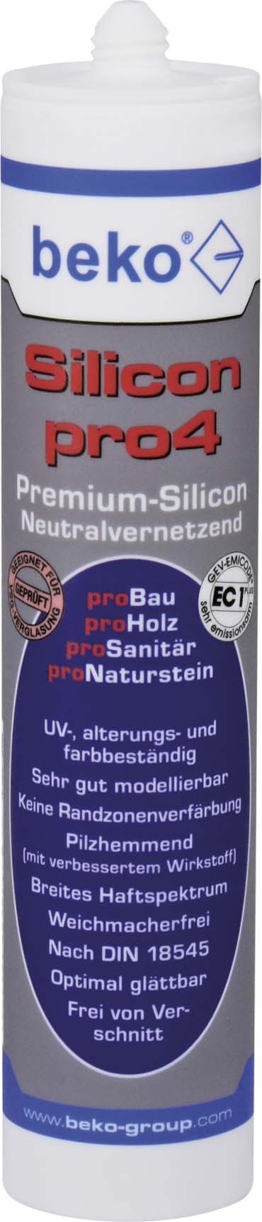 Beko Silikon pro4 Universal 310ml transparent 22401 Beko Silikon pro4 Universal 310ml transparent 22401