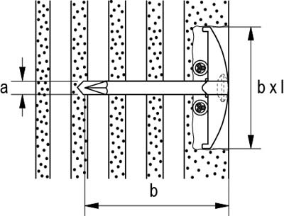 Fischer Deutschl. Nagelscheibe 27x34mm NSB 3/60 - 48313