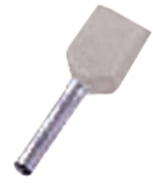 Intercable Tools Zwillingsaderendhülse 2x4qmm grau ICIAE412Z - 180796