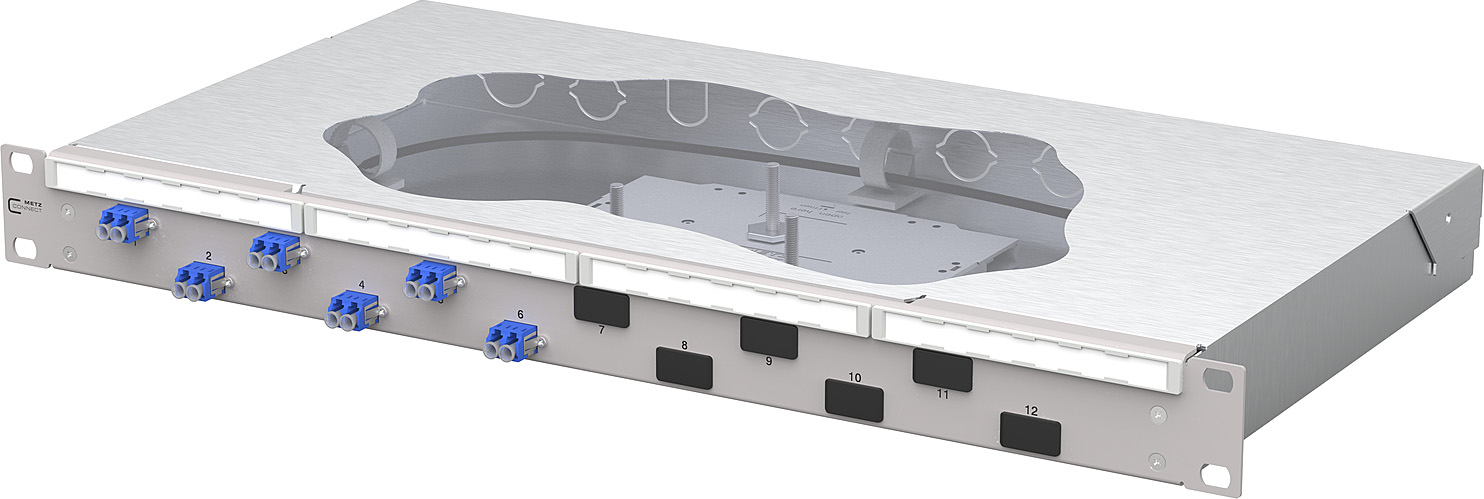 Metz Connect Patchfeld splice 6xLC-D OS2 1504597406-F