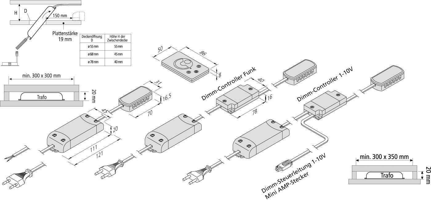 Hera LED Trafo 24V/15W 20604001101