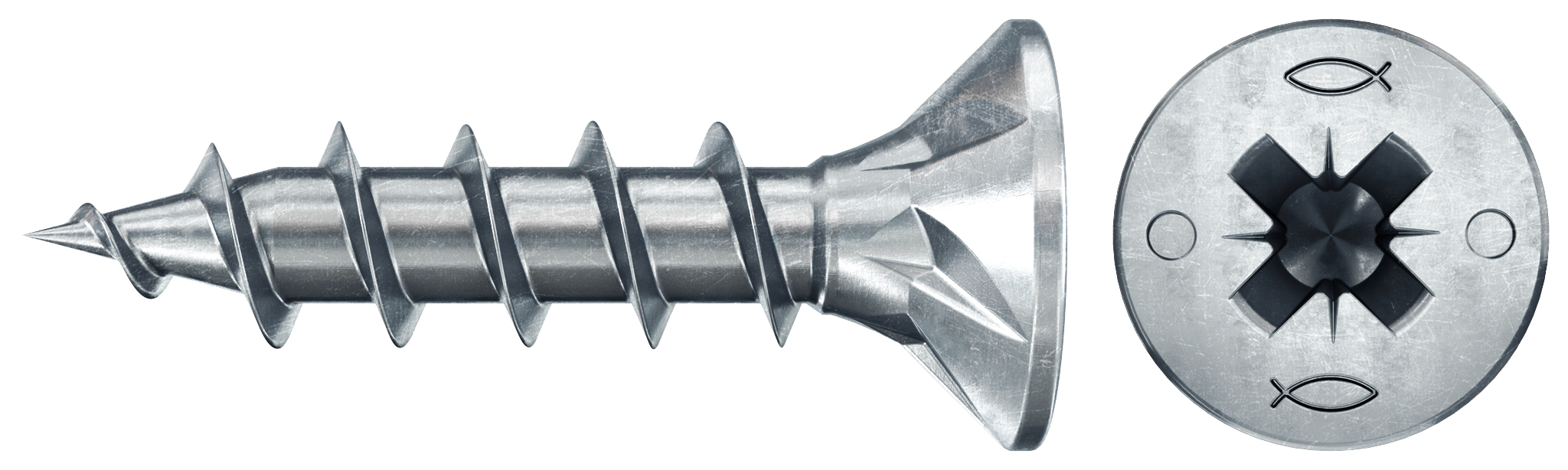 Fischer Deutschl. Spanplattenschr.Pwr-Fast 2 4,5x25 SK blvz VG PZ 670290