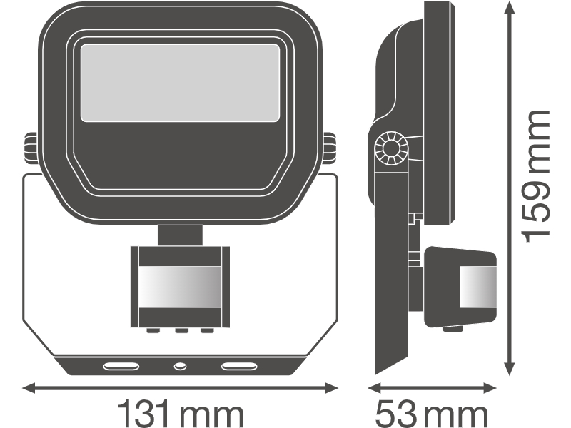 Ledvance LED floodlight FLOODLIGHT SENSOR 10 W 4000 K SYM 100 S BK