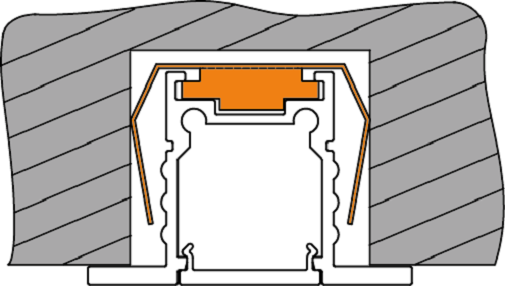 Weloom Mounting brackets for installation mounting for LED profiles