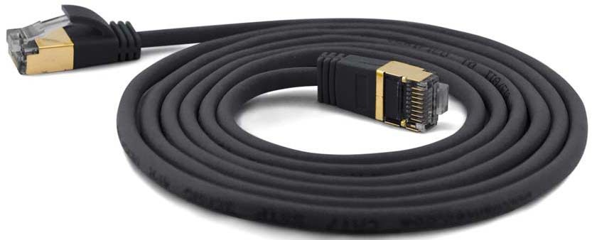 Wantec SSTP-Patchkabel Cat.6A sw 1,5m Steck. 4mm 7202