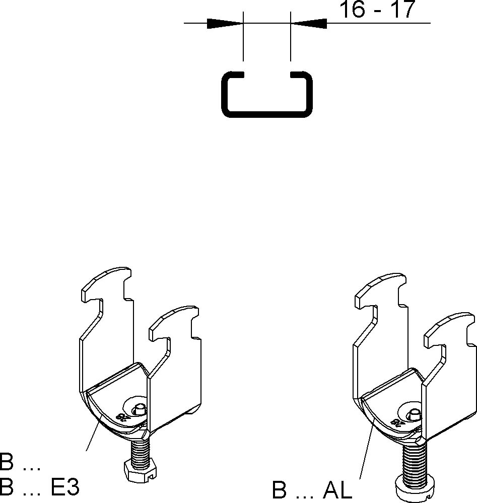 Niedax Bügelschelle B 12