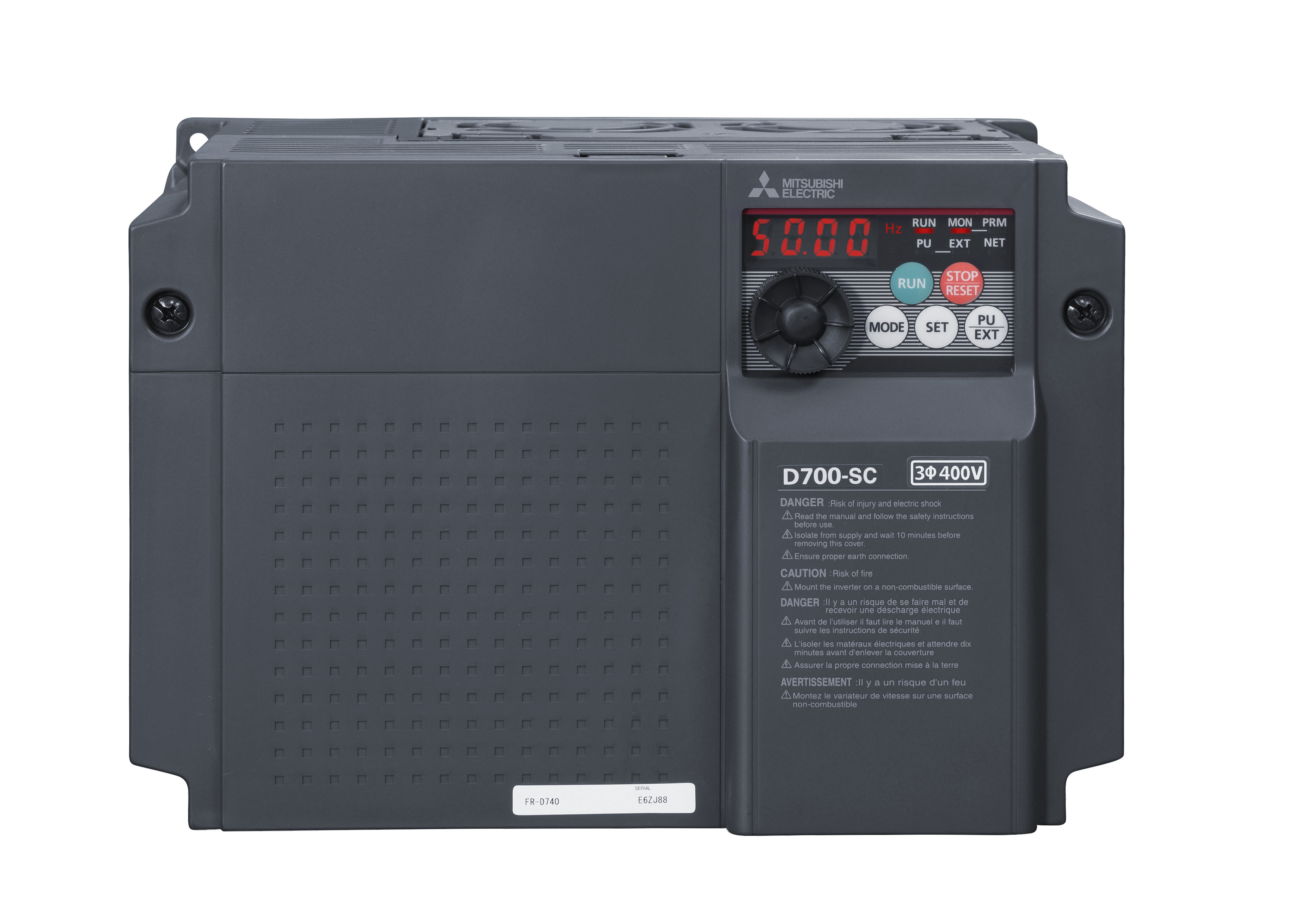 Mitsubishi Electric Frequenzumrichter 5,5kW 12A 3x380-480V FR-D740-120SC-EC