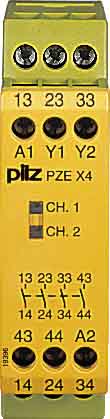 Pilz Kontakterweiterungsblock 24VDC 4n/o PZE X4 #774585
