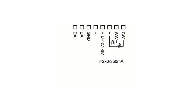 Lunatone LED-Dimmer DALI CW-WW 500mA