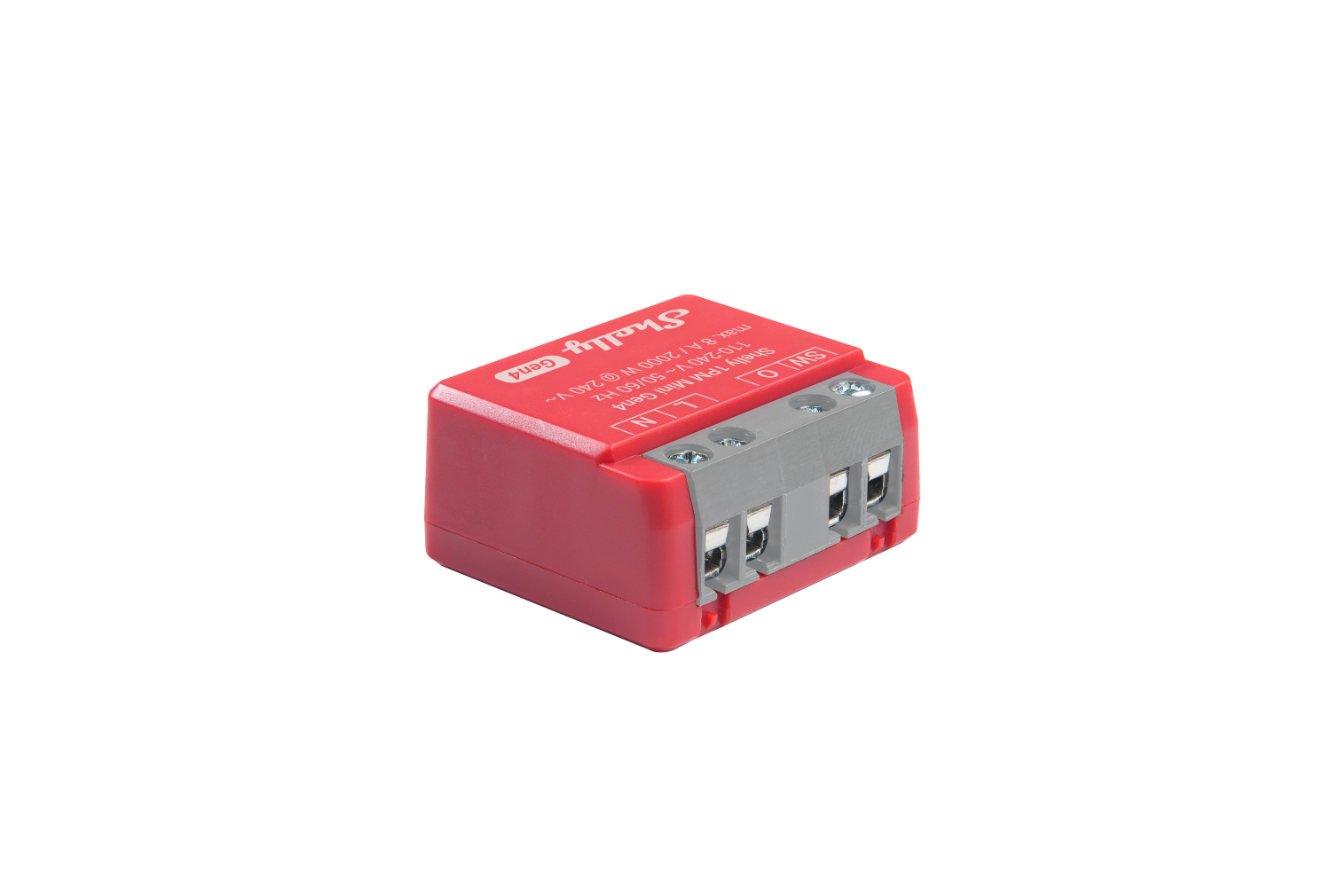 Shelly Unterputz 1PM Mini Gen4 Relais max 8A 1 Kanal Messfunktion WLAN Matter Zigbee Bluetooth