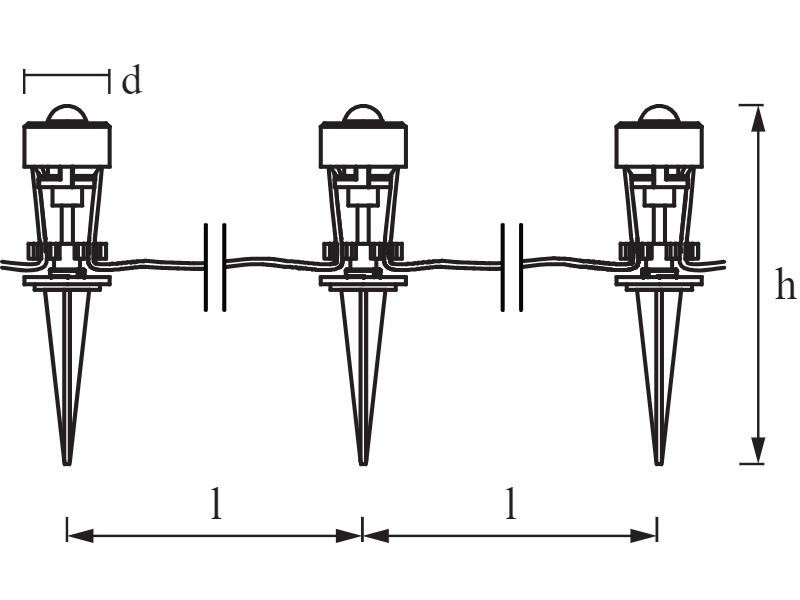 Ledvance LED-Außenleuchte SMART+ GARDEN DOT MULTICOLOR 3 Dot extension