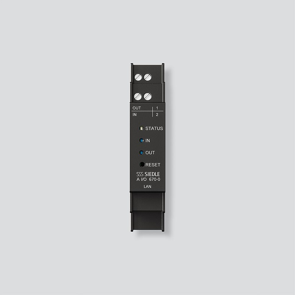 Siedle&Söhne IP-Schaltaktor für Access Schwarz A I/O 670-0