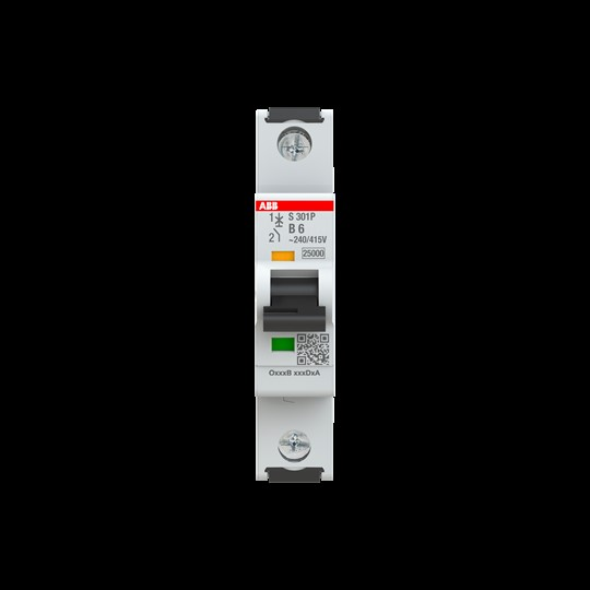 ABB Stotz S&J Sicherungsautomat 25kA, 6A, 1P S301P-B6