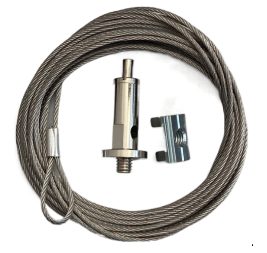 Loblicht accessory for LED linear luminaire Toni wire suspension 3,5m – 300007