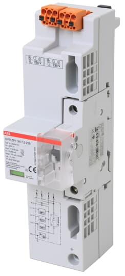 ABB Stotz S&J TN-C Kombi-Ableiter OVR ZP+ 3L,7,5kA ZP+3L7.5-255MCB6
