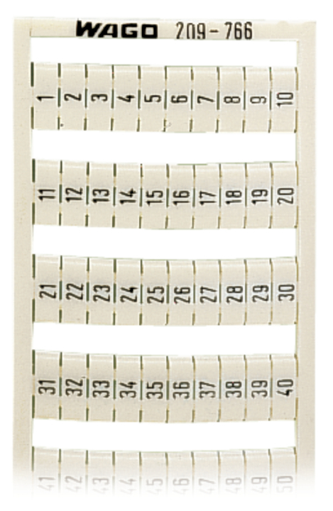 WAGO GmbH & Co. KG WSB-Bezeichnungssystem S: 1-50 (2x) 209-766