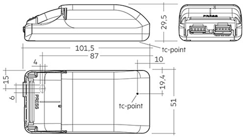 Tridonic LED-Driver LCA 15W 180-350mA flexC PH-C SR ADV