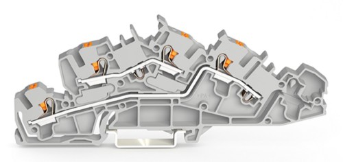 WAGO GmbH & Co. KG Installationsetagenklemme 4 mm² mit Drücker 2205-7642 - 2205-7642