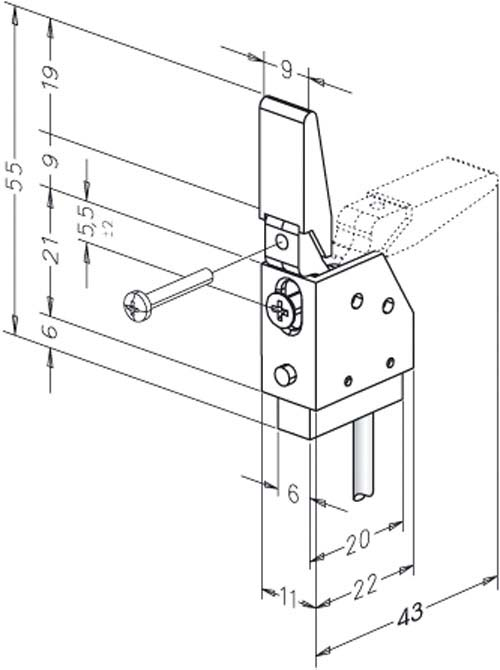 Assa Abloy effeff Riegelschaltkontakt 878----------00
