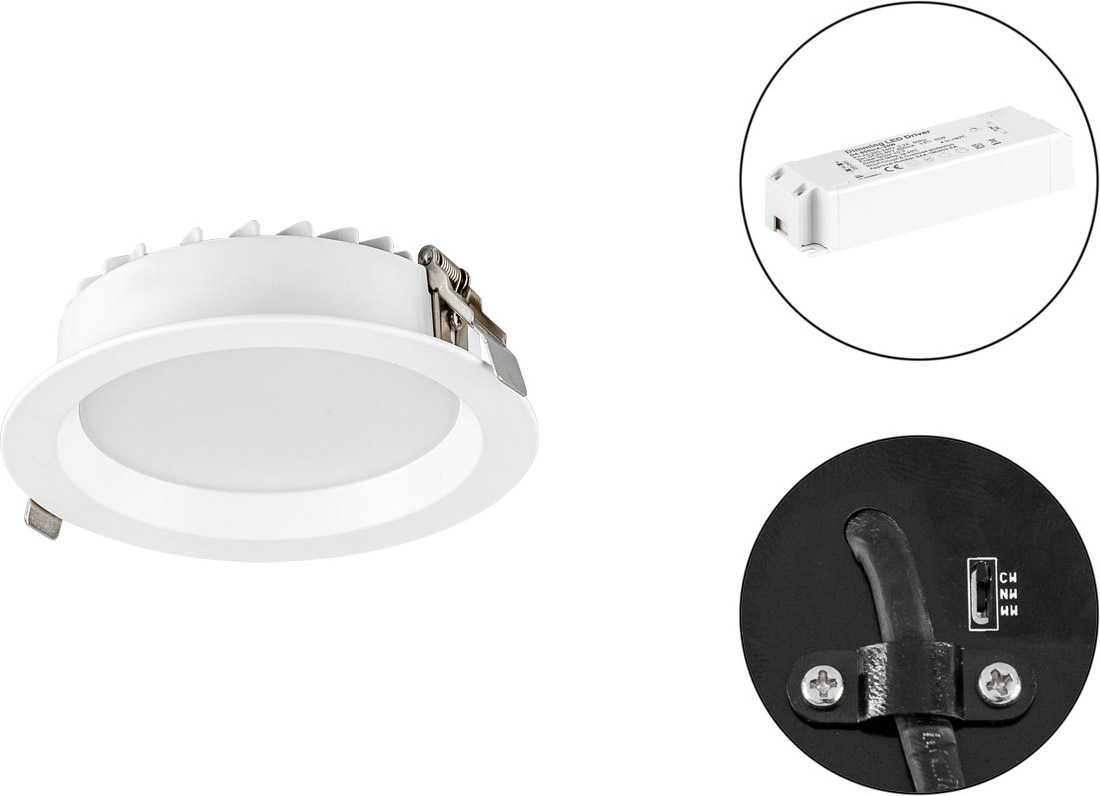 EVN Lichttechnik LED-Downlight IP54 dimmbar LN54150125
