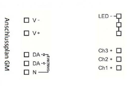 Lunatone Light Management LED-Dimmer DALI 3Ch CC 500mA gem- 