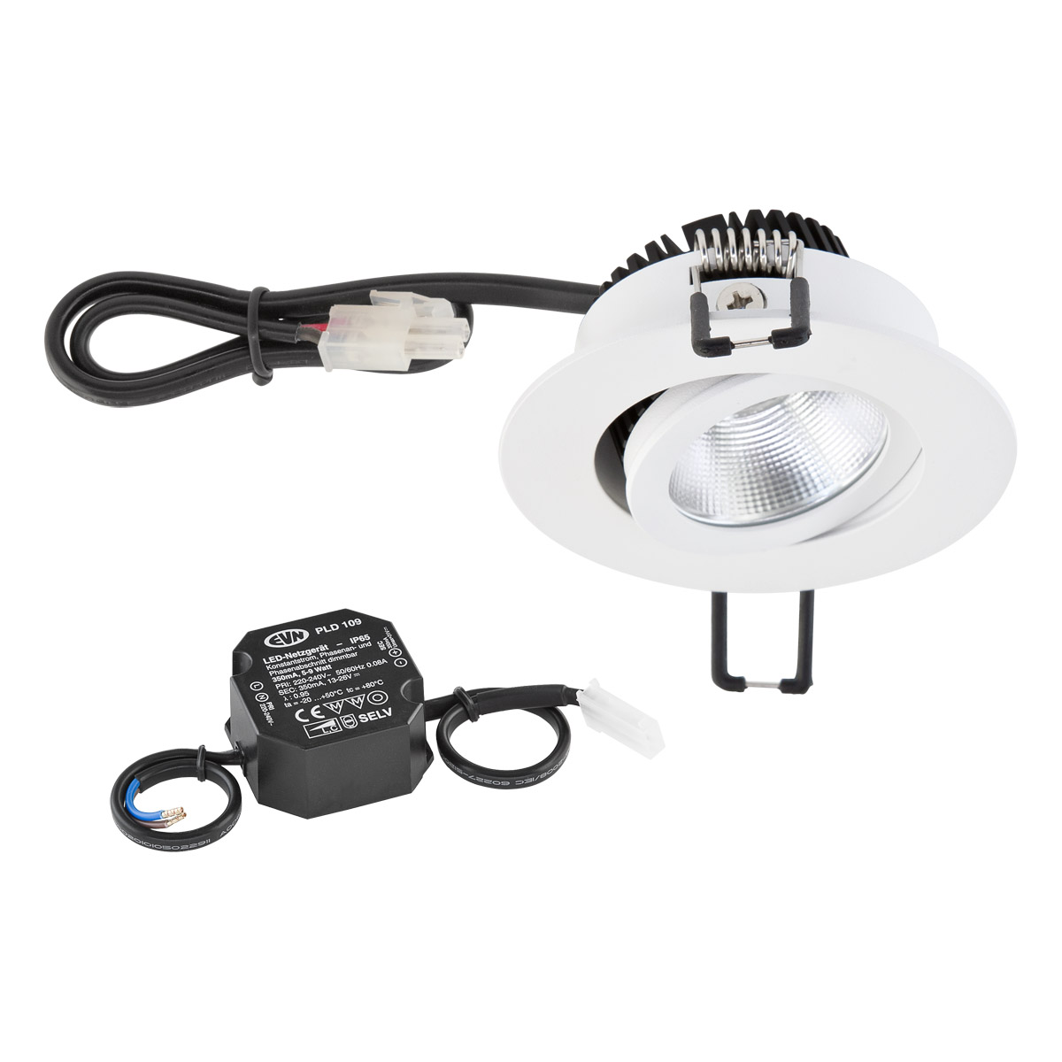 EVN Lichttechnik P-LED Deckeneinbauleuchte ws 350mA 2700K 575lm PC20N60127 günstig online kaufen