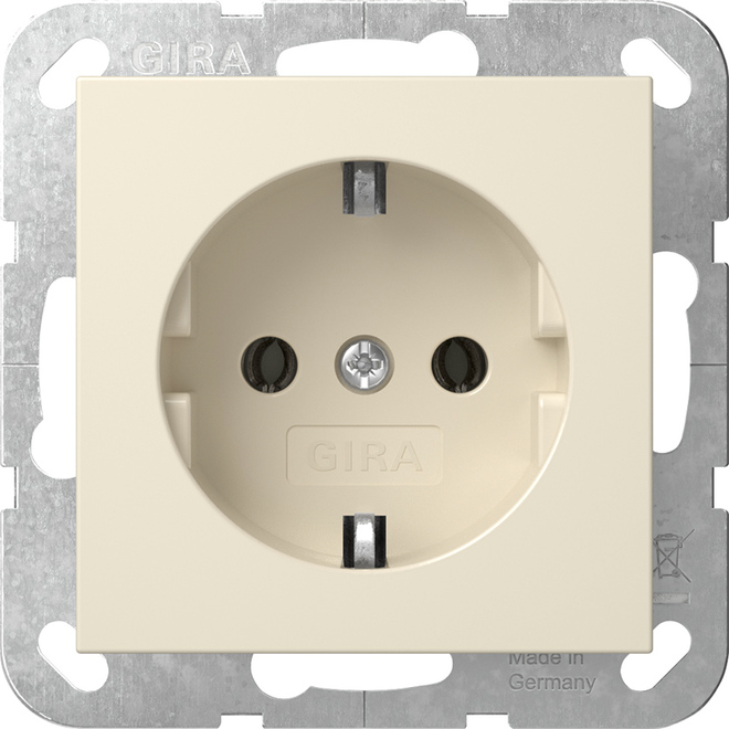 Gira Steckdose o.Kr. Cremeweiß 446601 Gira Steckdose o.Kr. Cremeweiß 446601