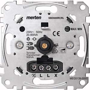 Merten Universal-Drehdimmer-Eins. 20-600 W/VA MEG5139-0000 günstig online kaufen