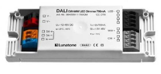 Lunatone Light Management LED-Dimmer DALI CW-WW 500mA gem- ceiling mouting - 86458911-500GMDE