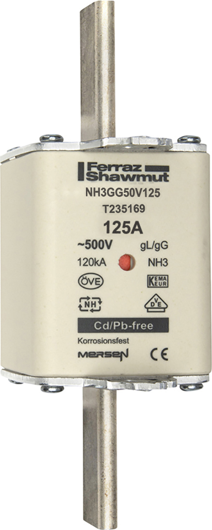 Mersen NH-Sicherungseinsatz SF Gr.3 gG 125A/500V KM NH3GG50V125 - T235169