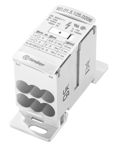 Finder Energie-Verteilerblock 125 A 9D.01.5.125.0206 - 9D0151250206