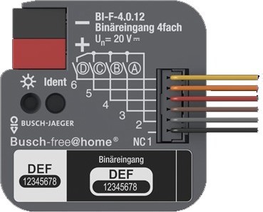 Busch-Jaeger Binäreingang 4-fach UP BI-F-4.0.12 - 2CDG510024R0021