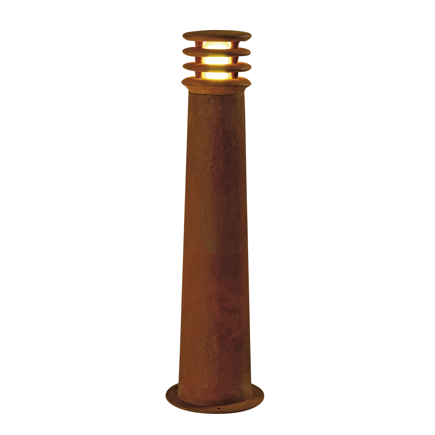 SLV RUSTY® 70, Outdoor Standleuchte, LED, 3000K, rund, eisen georstet, Ø/H 19/70 cm