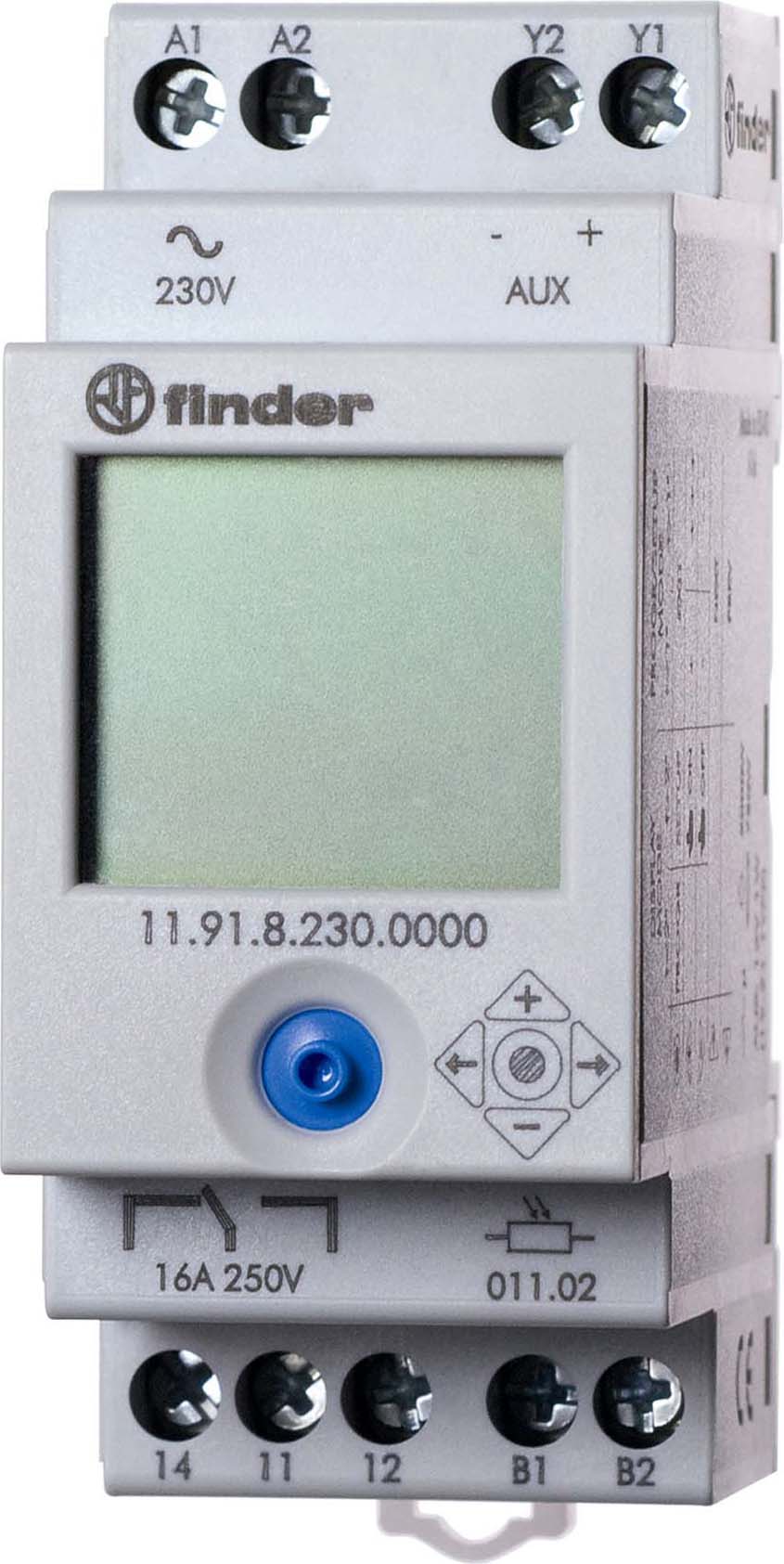 Finder Dämmerungsschalter 150Lux 16A+1Aux 230V 11.91.8.230.0000 - 119182000000