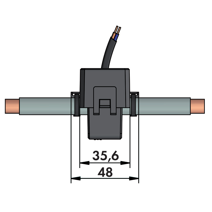 WAGO GmbH & Co. KG Kabelumbau-Stromwandler 125A/1A 0,2VA Kl.3 855-3001/125-003