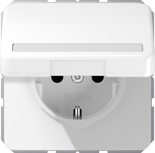 Jung SCHUKO-Steckdose 16A 250V Klappdeckel CD 1520 BFNAKL WW - CD1520BFNAKL günstig online kaufen