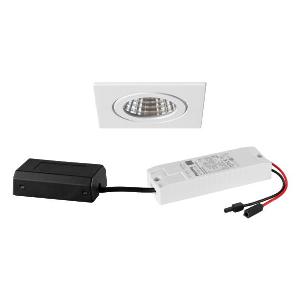 Brumberg recessed LED downlightset, DALI dimmable with connection box - 41476073