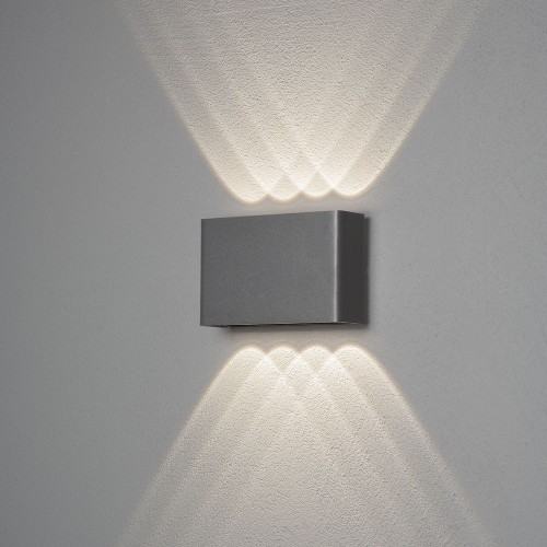Gnosjö Konstsmide AL LED-Wandleuchte Chieri 4x2 anthrazit 7865-370 - 7865-370
