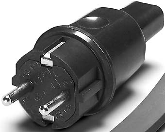 Houben Schutzkontakt-Stecker f. Illu-Fsg Gummi 990021