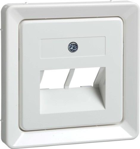 Elso Zentralplatte UAE 2xRJ45 reinweiß 503664 - 503664