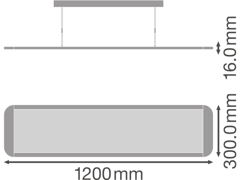 Ledvance LED-Pendelleuchte PANEL DIRECT/INDIRECT 1200 UGR < 19 36 W 4000 K UGR19
