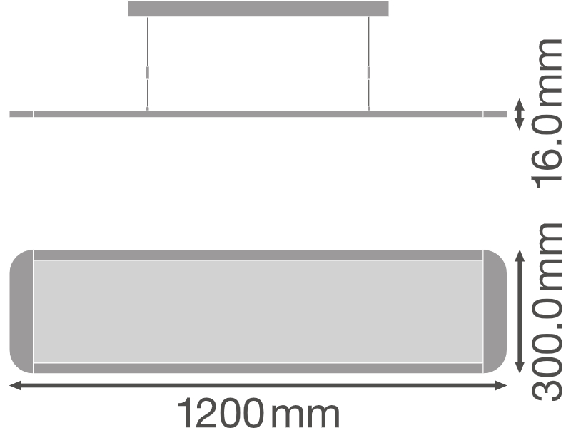 Ledvance LED-Pendelleuchte PANEL DIRECT/INDIRECT 1200 UGR < 19 36 W 3000 K UGR19