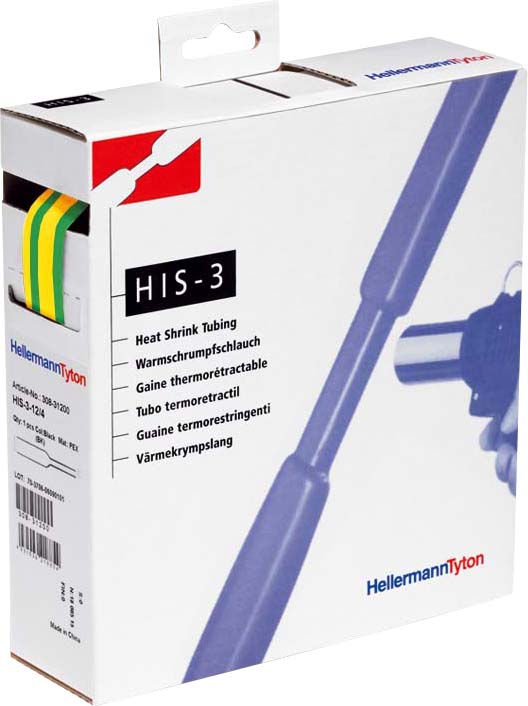 HellermannTyton Schrumpfschlauch gn-ge 3=1 L=10m HIS-3/1-POX-GNYE - 308-30307
