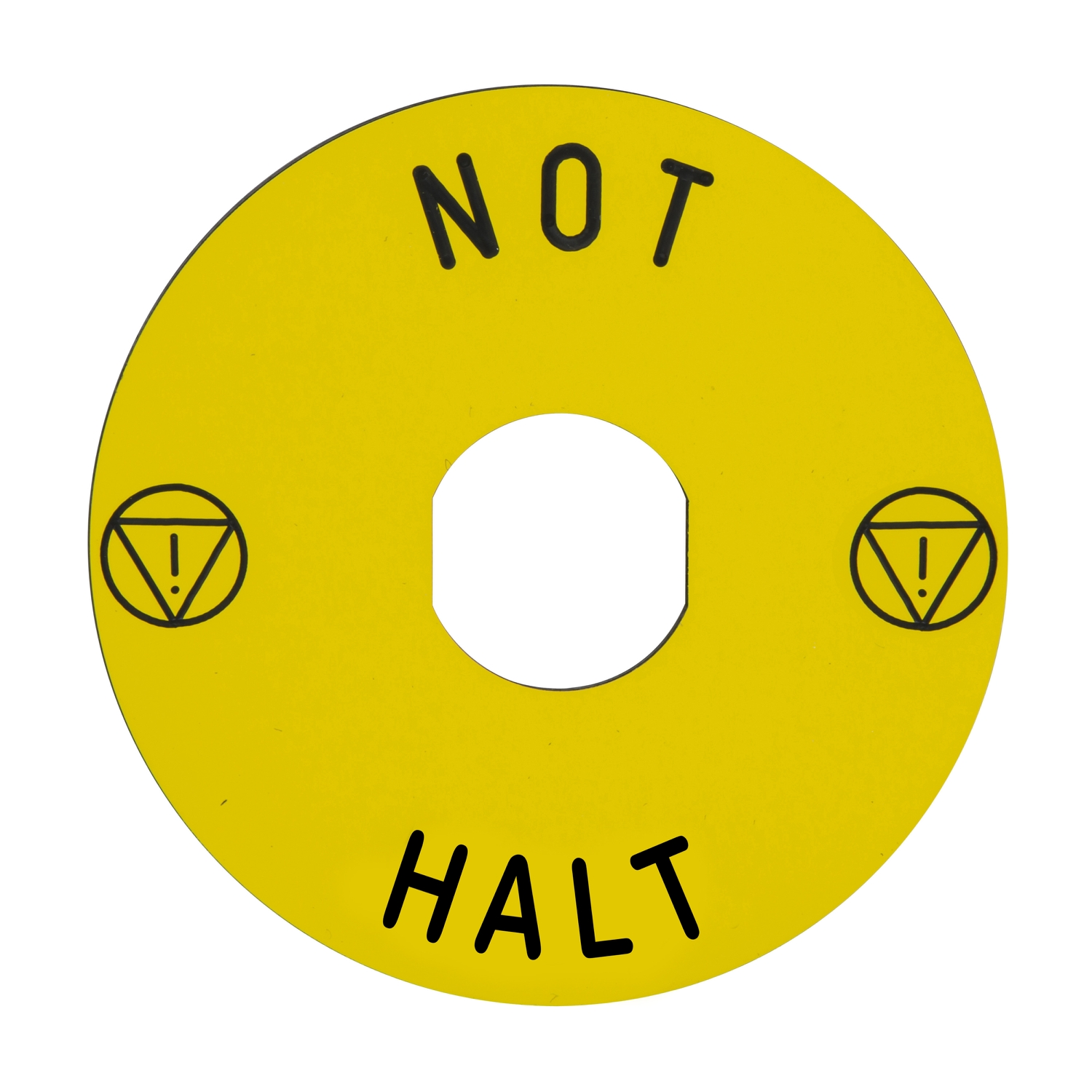 Schneider Electric Not-Halt-Schild D=90 rund gelb ZBY8230