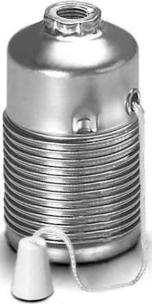 Houben Fassung E27 Met,ms,Agw,Schnur 102392 - 102392
