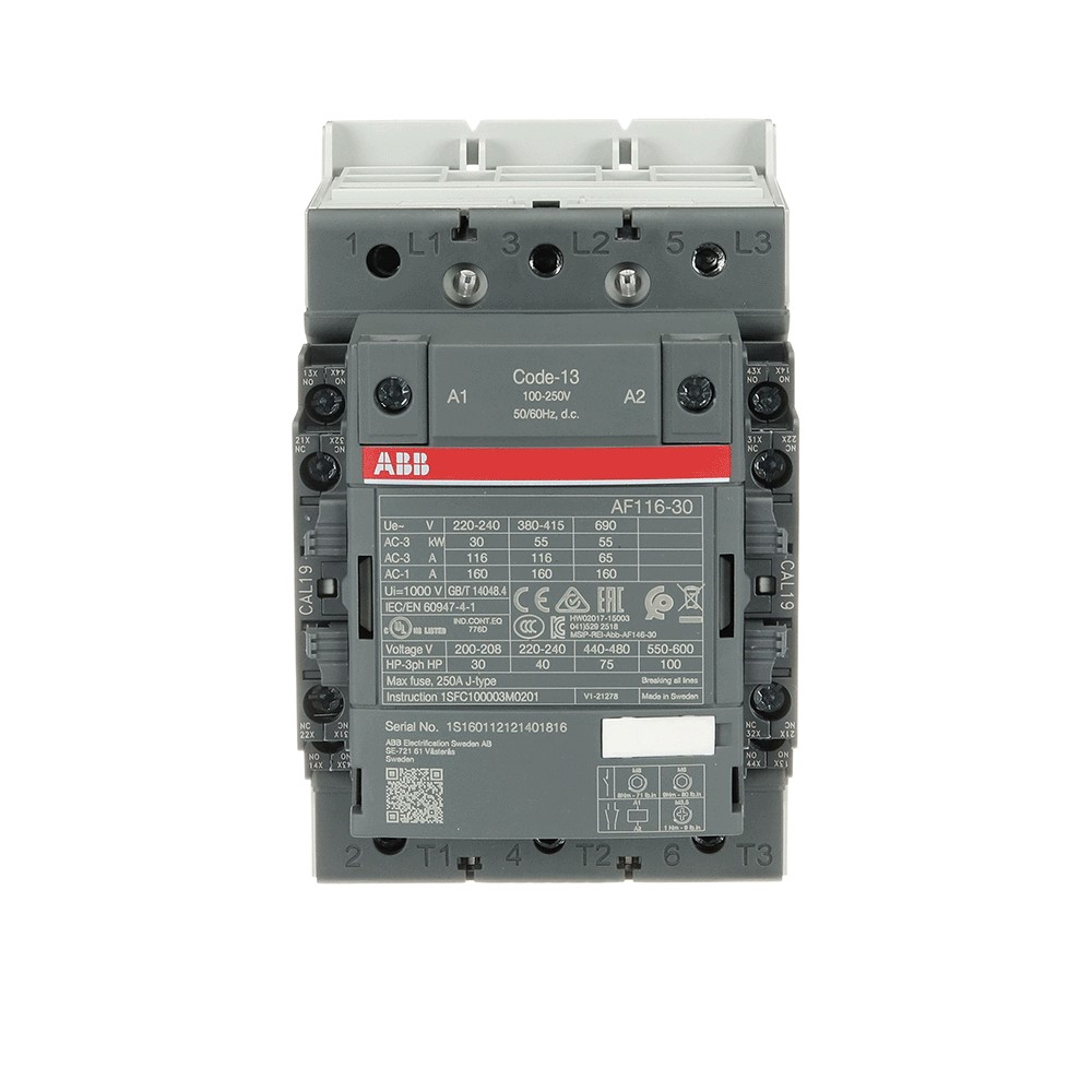 ABB Stotz S&J Schütz 100-250V AC/DC AF116-30-22-13