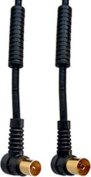 E+P Elektrik Winkelanschlusskabel sw 2,5m HFW 302 G