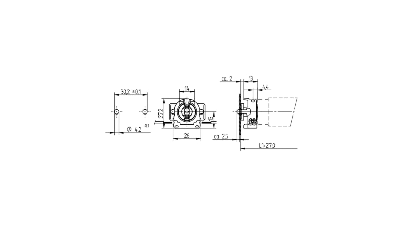 BJB Einbaufassung G13 26.431.1313.50