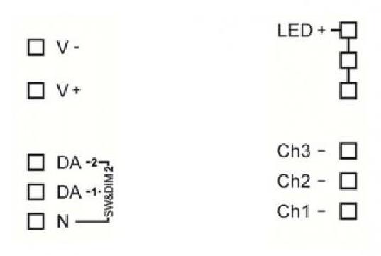 Lunatone Lichtmanagement LED-Dimmer DALI 3Ch CC 350mA