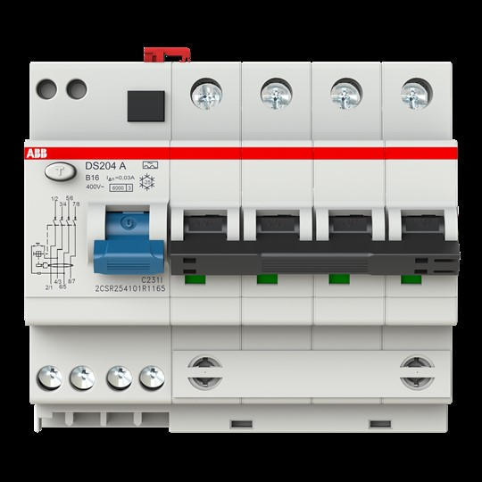 ABB Stotz S&J FI/LS-Schalter DS204A-B16/0,03